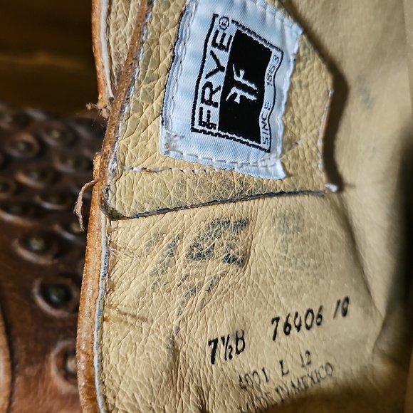 7.5 | Frye Boots Jenna Disc Short Cognac - Picture 14 of 16